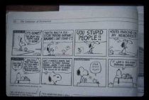 Slide #411  Snoopy Cartoon on Demolition